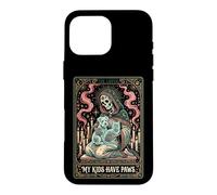 Carcasa para iPhone 16 Pro MAX Tarjeta de Tarot para Amantes de Las Mascotas con diseño de Esqueleto de My Kids Have