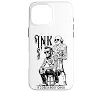 Carcasa para iPhone 16 Pro MAX Tatuaje Lincoln Washington Tinta Divertida entintada Hace Bien un Cuerpo