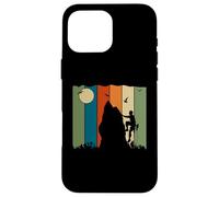 Carcasa para iPhone 16 Pro MAX Tema Retro de Aventura de alpinista y pájaros