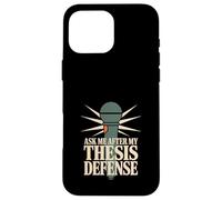 Carcasa para iPhone 16 Pro MAX Tesis Doctoral Escritura Tesis Disertación Disertación Sobreviviente