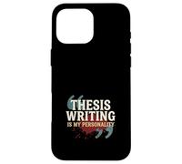 Carcasa para iPhone 16 Pro MAX Tesis Doctoral Escritura Tesis Disertación Disertación Sobreviviente