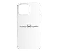 Carcasa para iPhone 16 Pro MAX The Coffee Line Funny Cafeine Addict Life Line Sarcástico