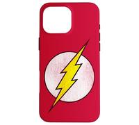 Carcasa para iPhone 16 Pro MAX The Flash Logo Distressed White & Yellow