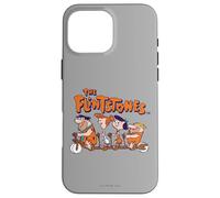 Carcasa para iPhone 16 Pro MAX The Flintstones Fred Wilma Betty Barney on Bike