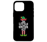 Carcasa para iPhone 16 Pro MAX The Little Sister Elf, Divertida Navidad para Grupos Familiares