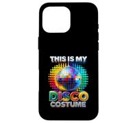 Carcasa para iPhone 16 Pro MAX This Is My Disco Disfraz Rainbow Mirror Ball Party Dance