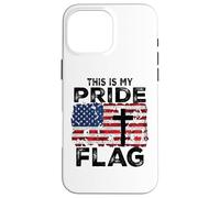 Carcasa para iPhone 16 Pro MAX This Is My Pride Flag Jesus Cross USA American 4 of July