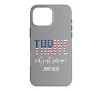 Carcasa para iPhone 16 Pro MAX Thrive Not Just Survive John 10:10 Bible Passage Bandera de Estados Unidos