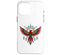 Carcasa para iPhone 16 Pro MAX Thunderbird Native American Tribal Art Niños Nativos para Niños