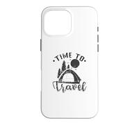 Carcasa para iPhone 16 Pro MAX Tiempo para Viajar Camping Vacaciones Libertad