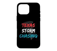 Carcasa para iPhone 16 Pro MAX Tiempo Texas Tormenta Persiguiendo Rojo Blanco Azul Nubes Tornados
