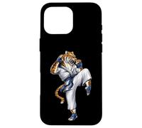 Carcasa para iPhone 16 Pro MAX Tigre Artes Marciales Karate Kickboxing Taekwondo Jiu Jitsu