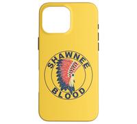 Carcasa para iPhone 16 Pro MAX Tocado de Sangre de Shawnee, raíces Indias orgullosas de los nativos Americanos