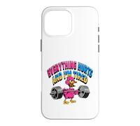 Carcasa para iPhone 16 Pro MAX Todo me Duele, Estoy Cansado, Divertido Pato de Gimnasio