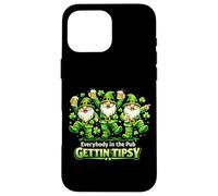 Carcasa para iPhone 16 Pro MAX Todos en el Pub Gettin Tipsy St Patricks Day Gnomos