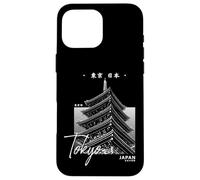 Carcasa para iPhone 16 Pro MAX Tokio Japón Pagoda Japonés Minimalista Viaje Recuerdo