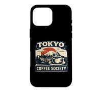 Carcasa para iPhone 16 Pro MAX Tokyo Coffee Club Café Japonés Amante Café Retro