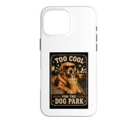 Carcasa para iPhone 16 Pro MAX Too Cool For The Dog Park Funny Golden Retriever Diseño