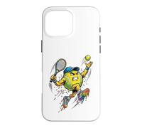 Carcasa para iPhone 16 Pro MAX Top Spin Tennis Ball Ice Cream Drip Rainbow Racket Colorful