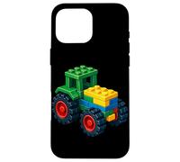 Carcasa para iPhone 16 Pro MAX Tractor Master Builder Bloque Construcción de Ladrillos