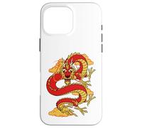 Carcasa para iPhone 16 Pro MAX Traditional Zodiac Lucky Red Oriental Chinese Dragon