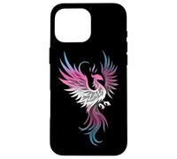 Carcasa para iPhone 16 Pro MAX Transgender Phoenix Bird Trans Pride Flag Rising from Ashes