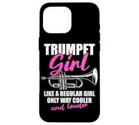 Carcasa para iPhone 16 Pro MAX Trumpet Girl Trompetista Trompeta Trompeta