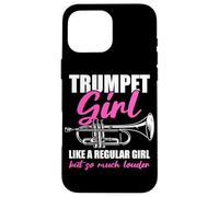 Carcasa para iPhone 16 Pro MAX Trumpet Girl Trompetista Trompeta Trompeta