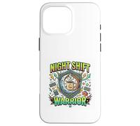 Carcasa para iPhone 16 Pro MAX Turno Nocturno Guerrero Café Energía Mentalidad
