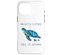 Carcasa para iPhone 16 Pro MAX Turtle Watercolor Sea Ocean My Turtles Call Me Granny