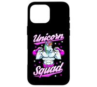 Carcasa para iPhone 16 Pro MAX Unicorn Squad - Pesas Rusas mágicas para Gimnasio