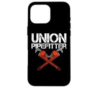 Carcasa para iPhone 16 Pro MAX Union Pipefitter Plomero Plomería Journeyman Steamfitter