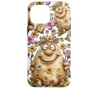 Carcasa para iPhone 16 Pro MAX Unique Potato Vegetable Pattern For Girls with Wildflowers