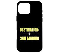 Carcasa para iPhone 16 Pro MAX Vacaciones World Travel San Marino