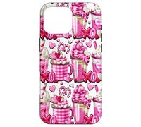 Carcasa para iPhone 16 Pro MAX Valentine Latte Mugs For Mom Valentines Accessories Pink