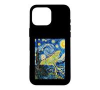 Carcasa para iPhone 16 Pro MAX Van Gogh Noche Estrellada Luna Polilla Pintura Arte
