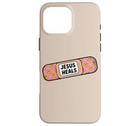 Carcasa para iPhone 16 Pro MAX Vendaje Believe Faith Uplifting Jesus Heals