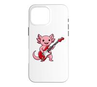 Carcasa para iPhone 16 Pro MAX Vintage Axolotl Punk Music Playing Guitar