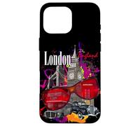 Carcasa para iPhone 16 Pro MAX Vintage Cool Colorful London UK tee Shirts, London Landmarks