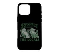Carcasa para iPhone 16 Pro MAX Vintage Florida Respect The Locals Nature Manatee Crocodile