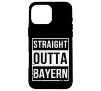 Carcasa para iPhone 16 Pro MAX Vintage Funny Straight Outta Bayern Bavaria Munich Germany