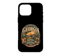 Carcasa para iPhone 16 Pro MAX Vintage Georgia Peach State Southern Roots
