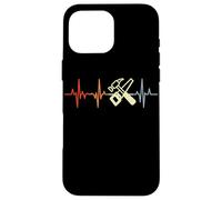 Carcasa para iPhone 16 Pro MAX Vintage Woodworker Heartline Retro Craftsman Heartbeat