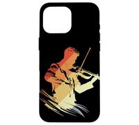 Carcasa para iPhone 16 Pro MAX Violin Boy Graphic Retro Style Bluegrass Music