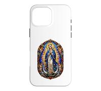 Carcasa para iPhone 16 Pro MAX Virgen María Reina con Ángeles Catedral Sagrada Mosaico Icono