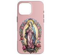 Carcasa para iPhone 16 Pro MAX Virgin Mary Blessed Christian Women Mexican Religious Art
