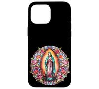 Carcasa para iPhone 16 Pro MAX Virgin Mary Lady of Guadalupe Colorful Christian Aesthetic