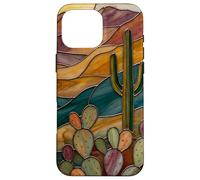 Carcasa para iPhone 16 Pro MAX Vitral Cactus Artful Trendy