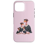 Carcasa para iPhone 16 Pro MAX Vulture Family Sunglasses Graphic Cool Bird Lover Vultures