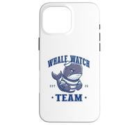 Carcasa para iPhone 16 Pro MAX Whale Watch Team Watching Crew Sports Mascot Sailor